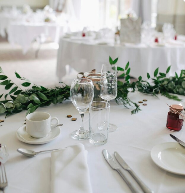 Wedding reception table
